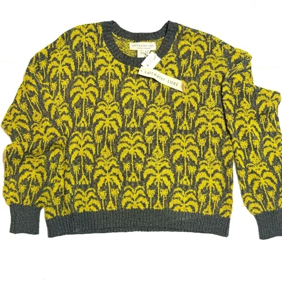 Saltwater Luxe Women's Crew Neck Pullover SweaterLong Sleeve